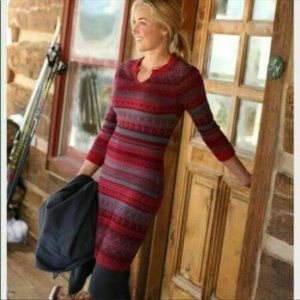 Athleta "Fara Fair Isle" holiday SweaterDress (P4)